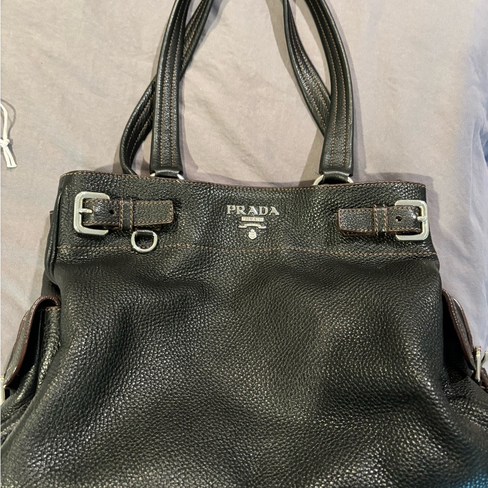 Prada Black Leather Handbag